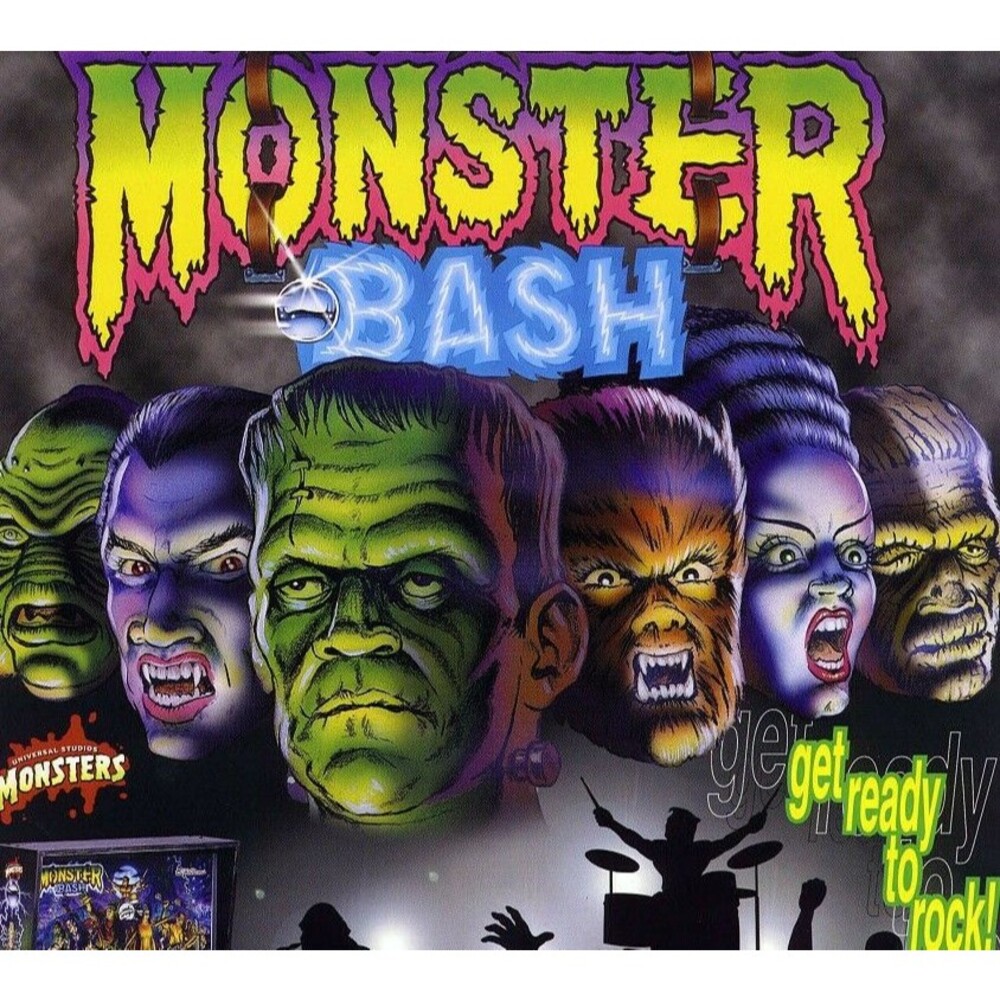 Monster Bash Pinball Flyer Halloween Monsters Dracula Creature Mummy 1998 NOS